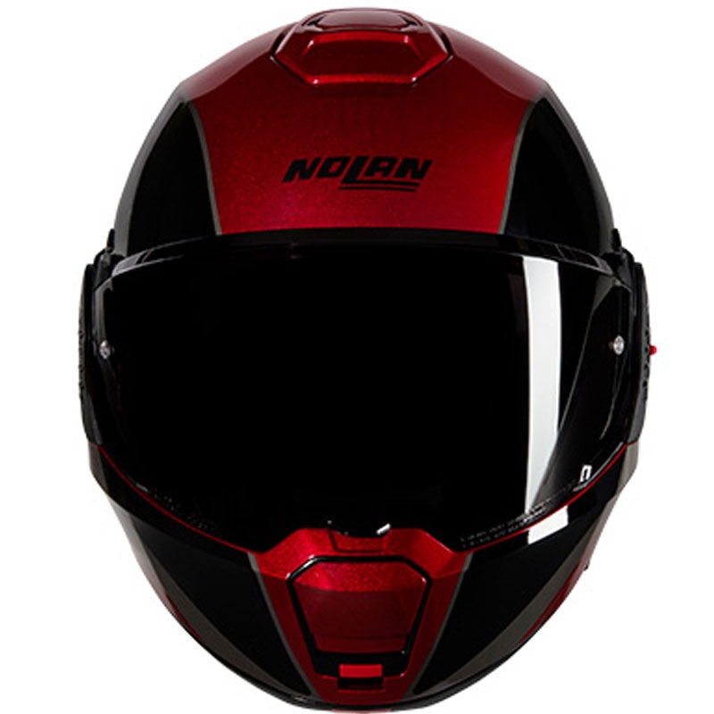 Klapphelm Motorrad Nolan N120-1 Verniciatura Speciale N-COM 344 schwarz-rot