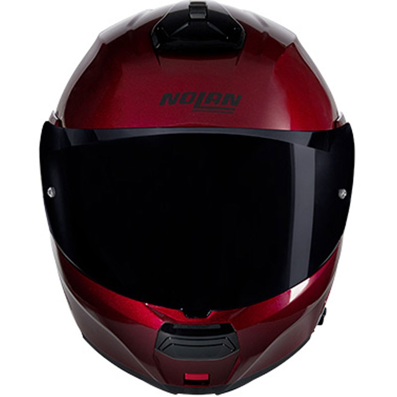Klappbarer Motorradhelm Nolan N100-6 Verniciatura Speciale N-COM 341 rot-schwarz