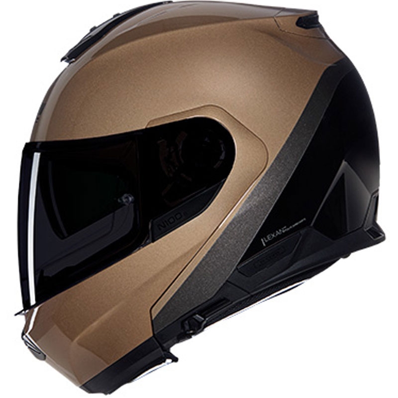 Klappbarer Motorradhelm Nolan N100-6 Verniciatura Speciale N-COM 341 sand-schwarz