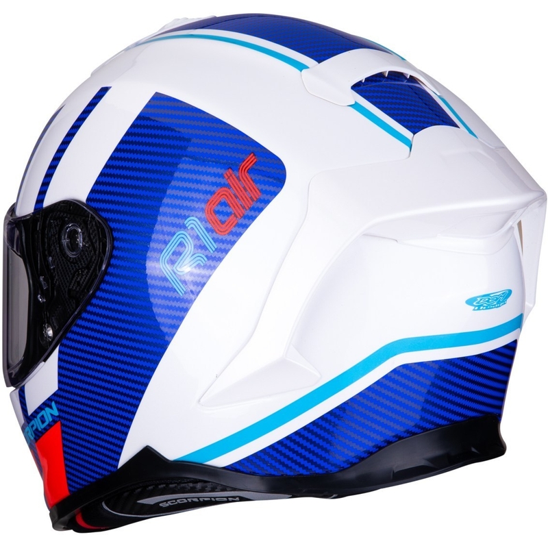 Integralhelm Scorpion EXO-R1 Air Corpus weiß-blau-rot