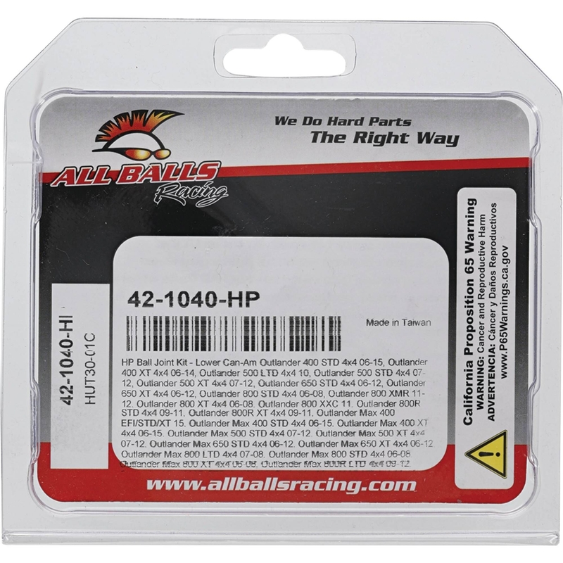 Ball Joint Kit All Balls Racing HP Senkung