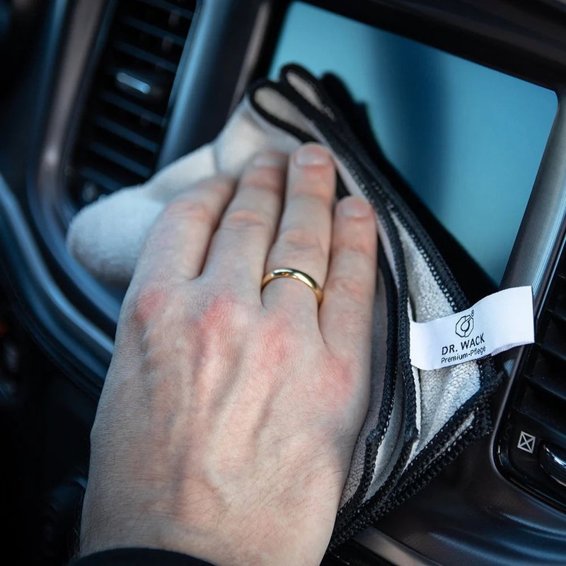 Mikrofasertuch für Glas und Innenraum Dr. Wack All in One Mikrofasertuch grau