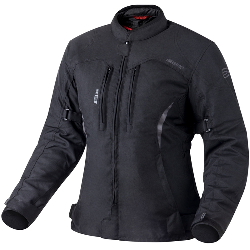 Damen Motorradjacke Ozone Delta IV schwarz