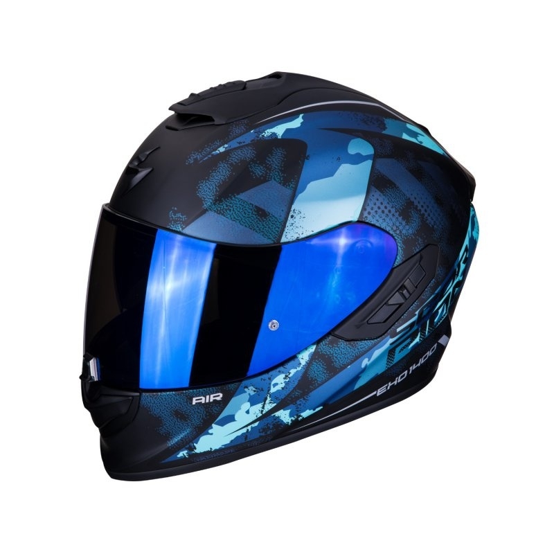 Integralhelm Scorpion EXO-1400 Air Sylex schwarz-blau