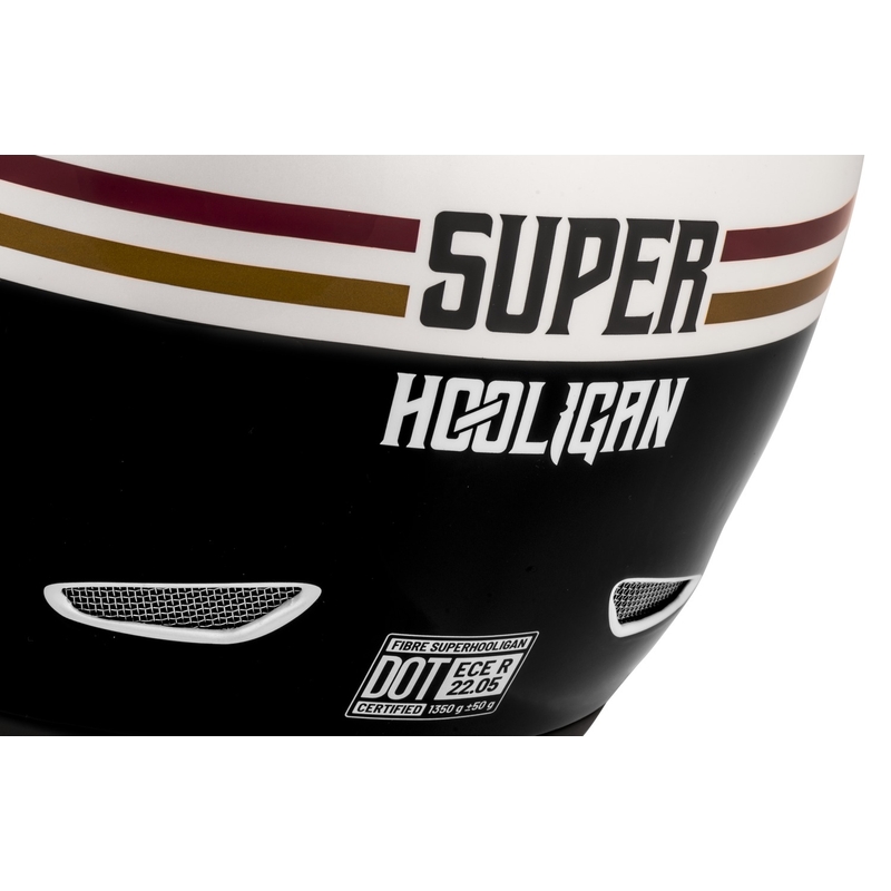 Cassida Fibre Super Hooligan Integralhelm Motorrad Schwarz-Grün Abverkauf - II. Wahl