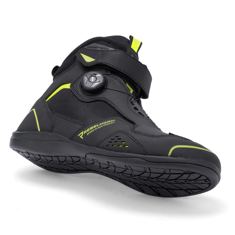 Rebelhorn Spark II Motorradstiefel schwarz-fluo gelb - 2. Wahl - II. Qualität