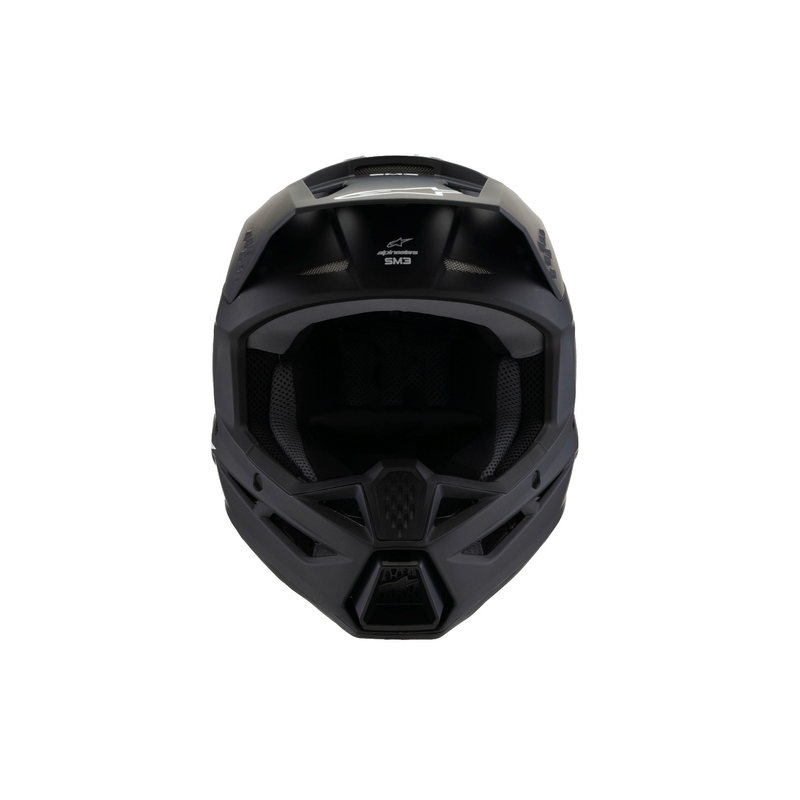 Alpinestars S-M3 Solid Kinder Motocross Helm Mattschwarz - II. Qualität