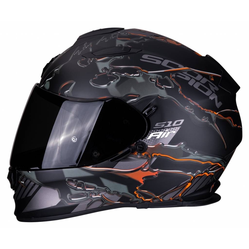 Integralhelm Scorpion EXO-510 Air Likid schwarz-orange Ausverkauf