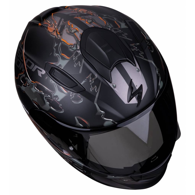 Integralhelm Scorpion EXO-510 Air Likid schwarz-orange Ausverkauf