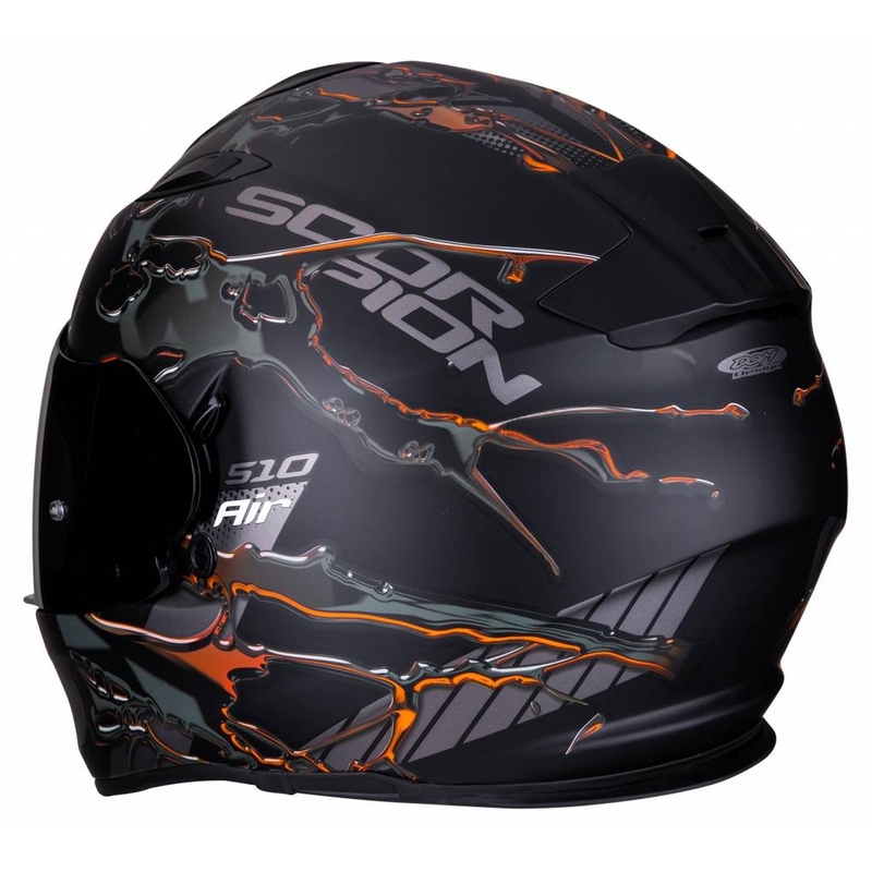 Integralhelm Scorpion EXO-510 Air Likid schwarz-orange Ausverkauf