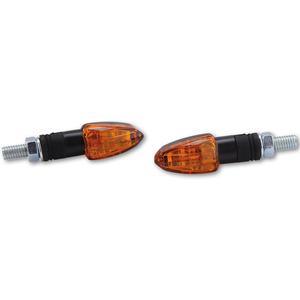 Motorradblinker Highsider Smart Lizzard 12V schwarz-orange