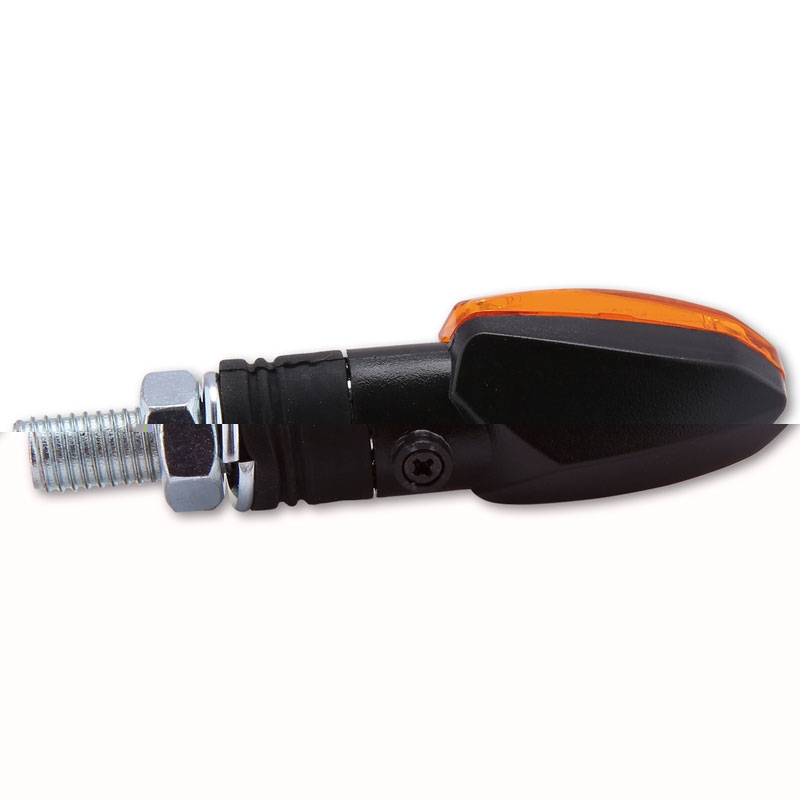 Motorradblinker Highsider Smart Lizzard 12V schwarz-orange