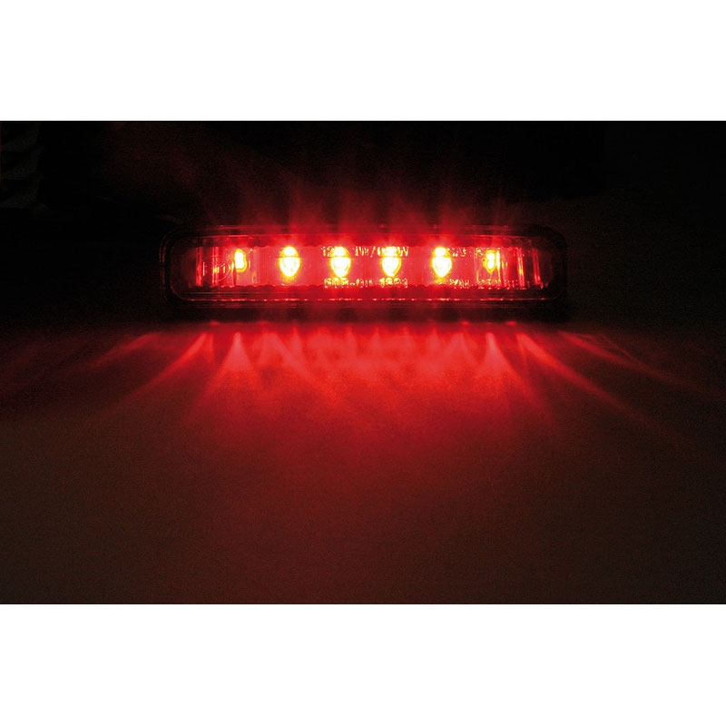 Highsider Smart Mini LED Motorrad Rücklicht, schwarz-smoke