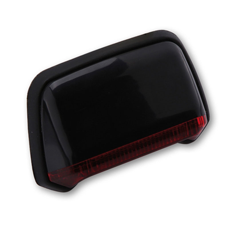 Highsider Smart LED Motorrad Rücklicht für Kotflügelmontage, schwarz-rot