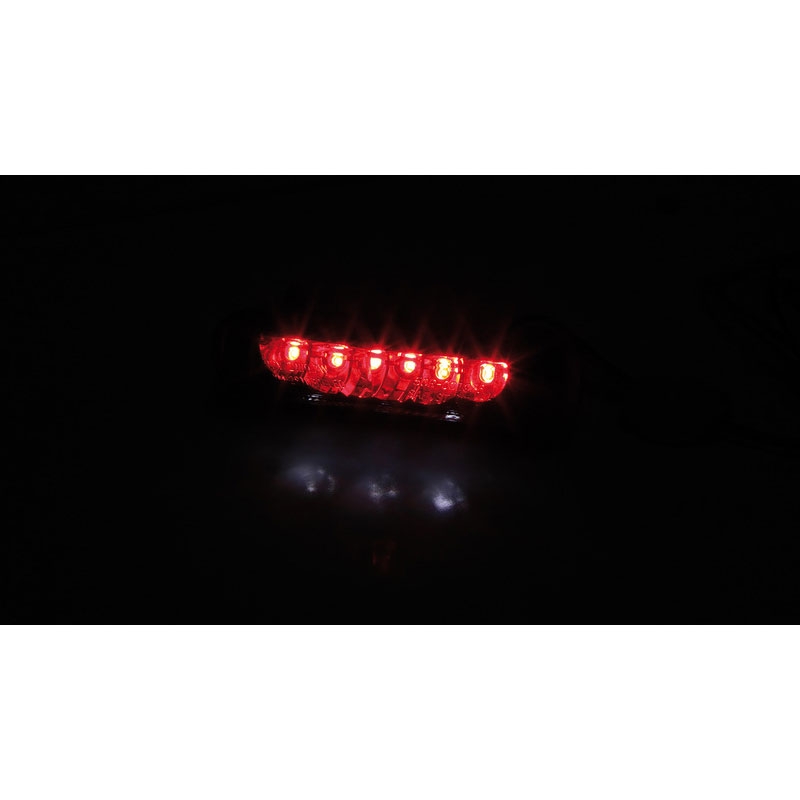 Highsider Smart LED Motorrad Rücklicht schwarz-klar