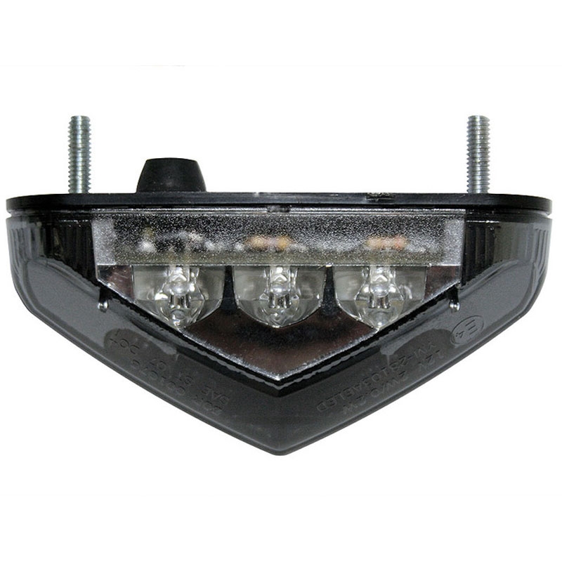Highsider Smart LED Motorrad Rücklicht schwarz-klar