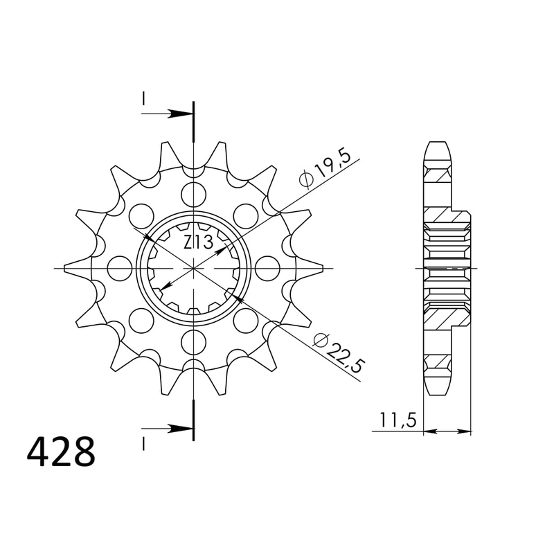 Ritzel SUPERSPROX 15T, 428