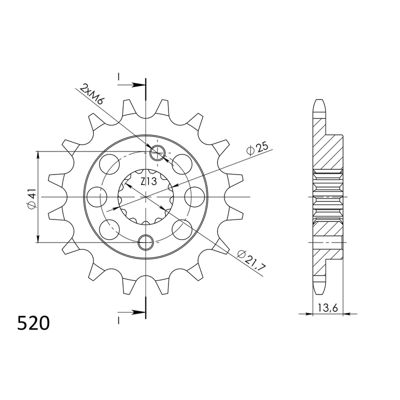 Ritzel SUPERSPROX 15T, 520