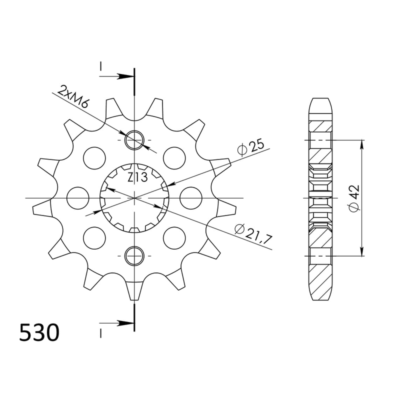 Ritzel SUPERSPROX 13T, 530