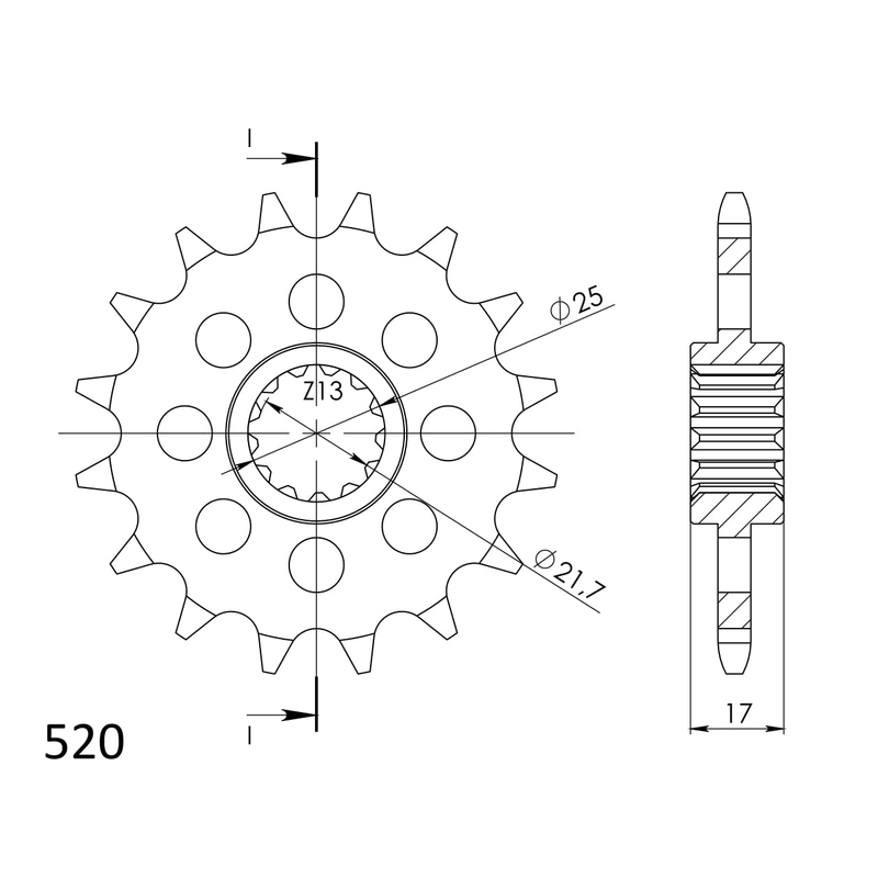 Ritzel SUPERSPROX 15T, 520