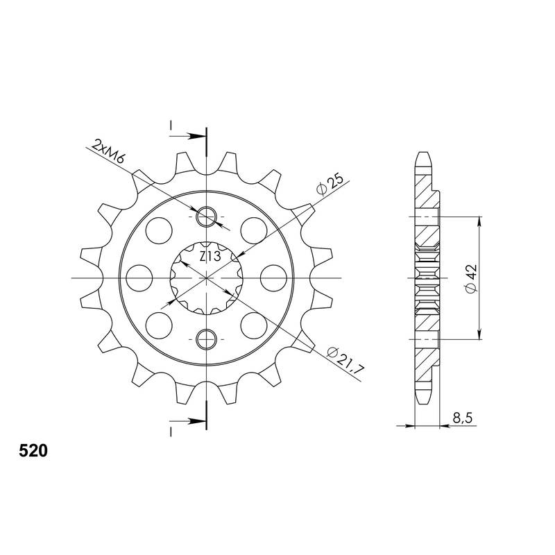 Ritzel SUPERSPROX 15T, 520