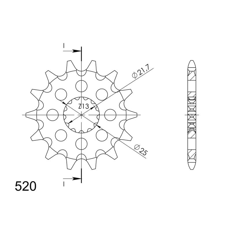 Ritzel SUPERSPROX 15T, 520