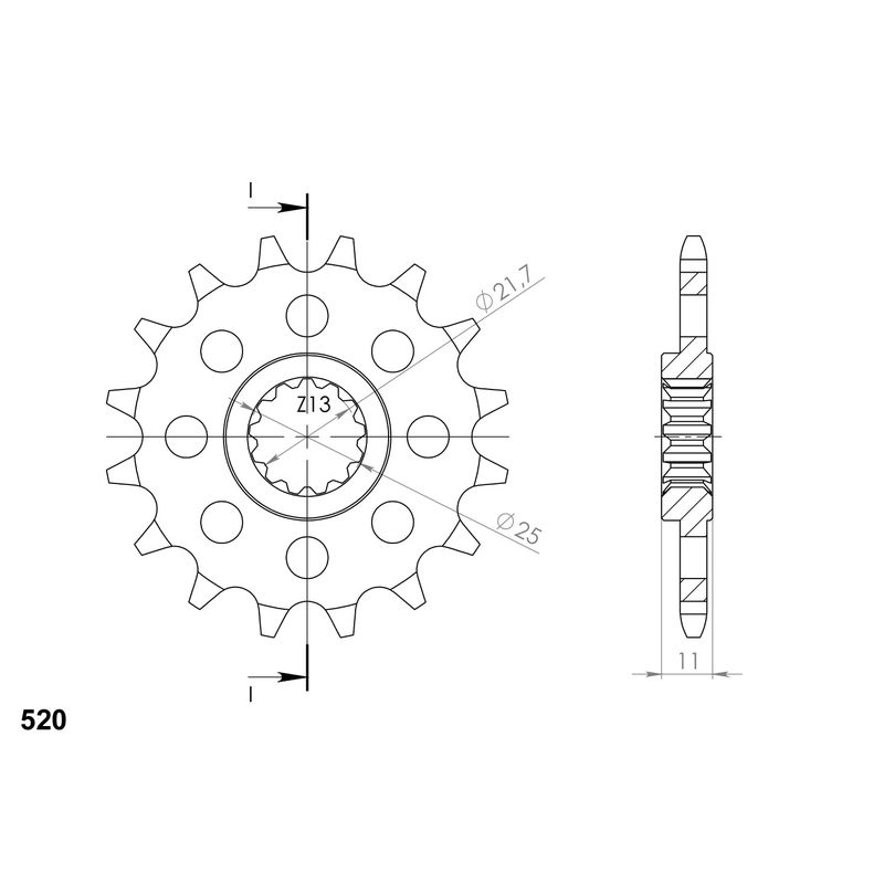 Ritzel SUPERSPROX 16T, 520