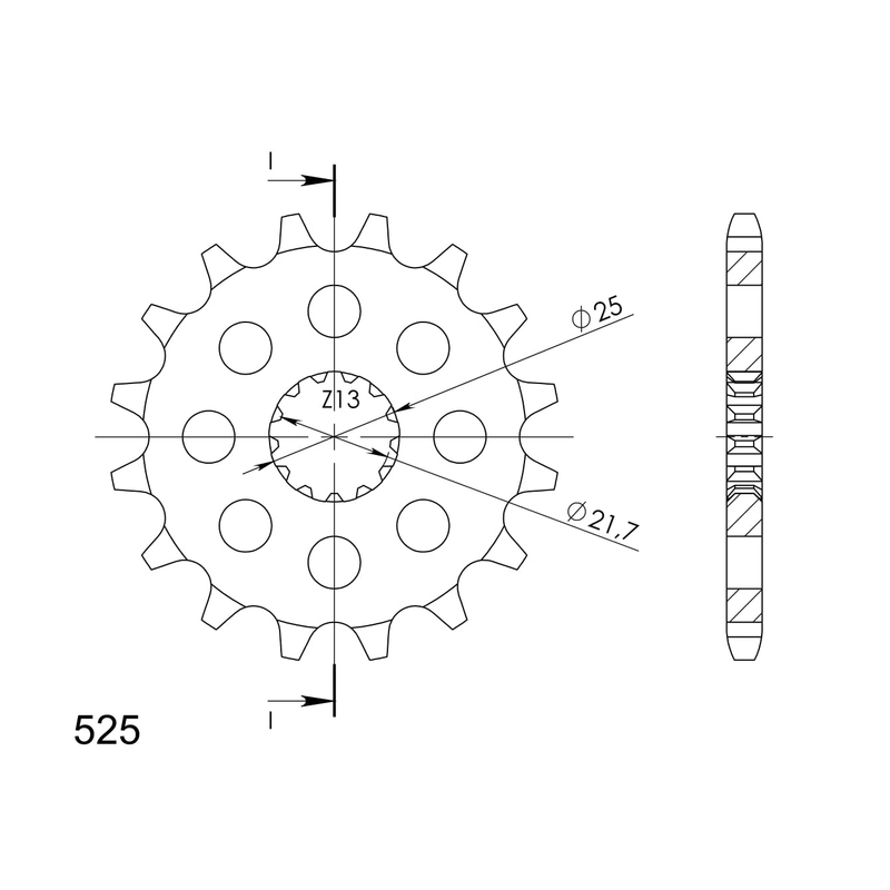 Ritzel SUPERSPROX 16T, 525 Ausverkauf
