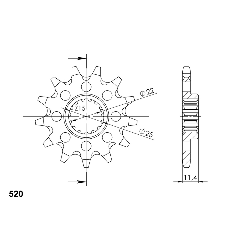 Ritzel SUPERSPROX 14T, 520