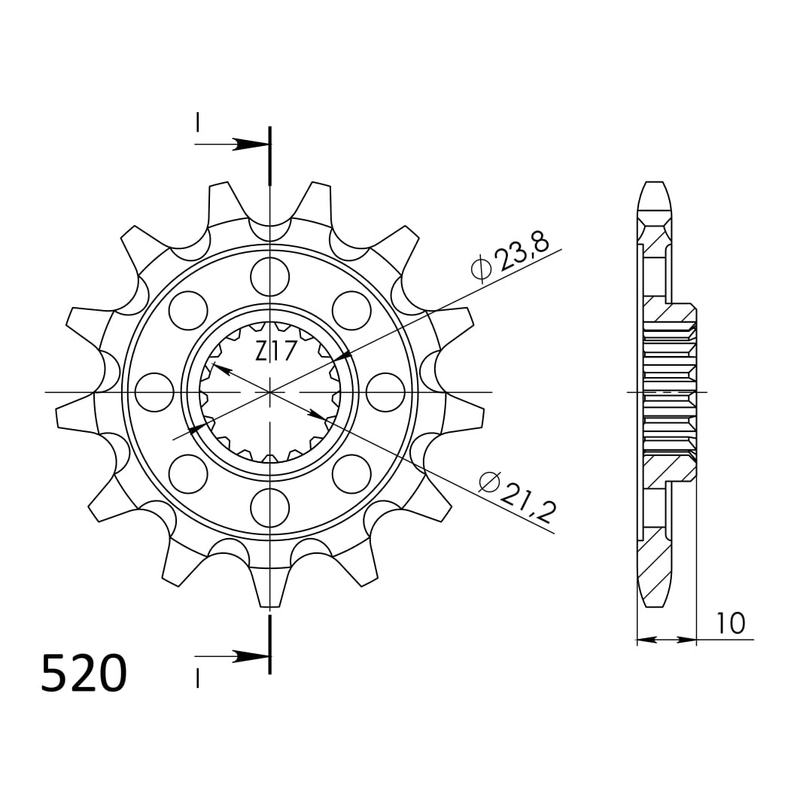 Ritzel SUPERSPROX 13T, 520 Ausverkauf
