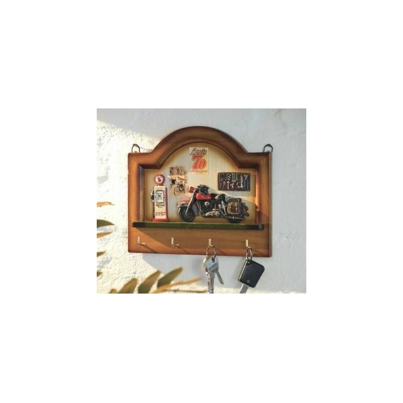 Schlüsselhalter aus Holz - 4 Haken