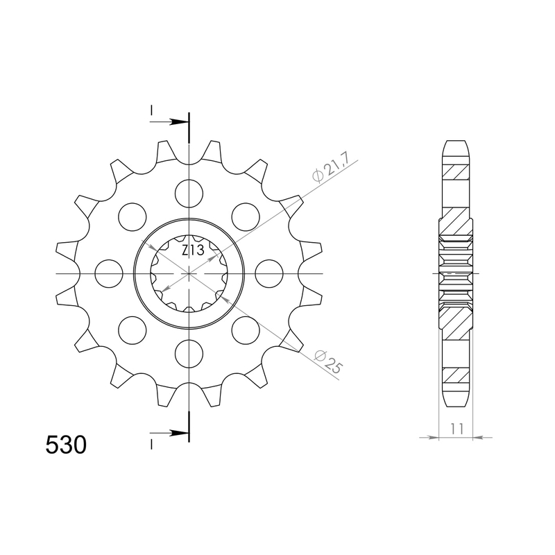 Ritzel SUPERSPROX 16T, 530