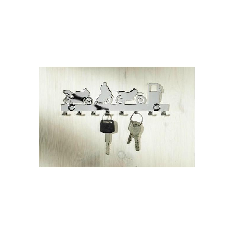 Schlüsselhalter aus Chrom – 8 Haken