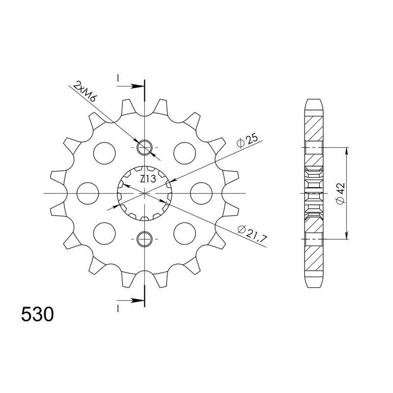 Ritzel SUPERSPROX 18T, 530