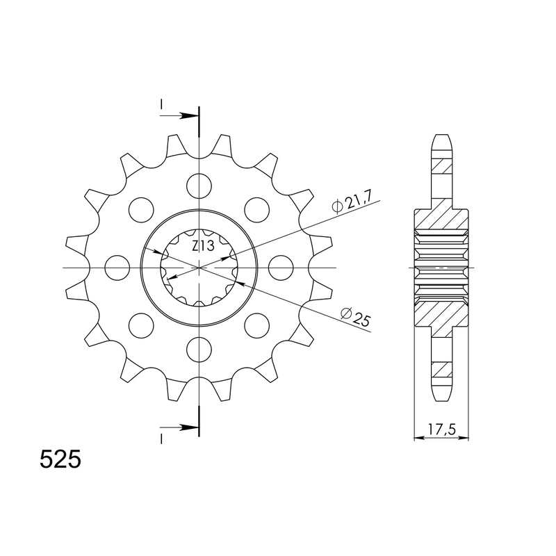 Ritzel SUPERSPROX 15T, 525