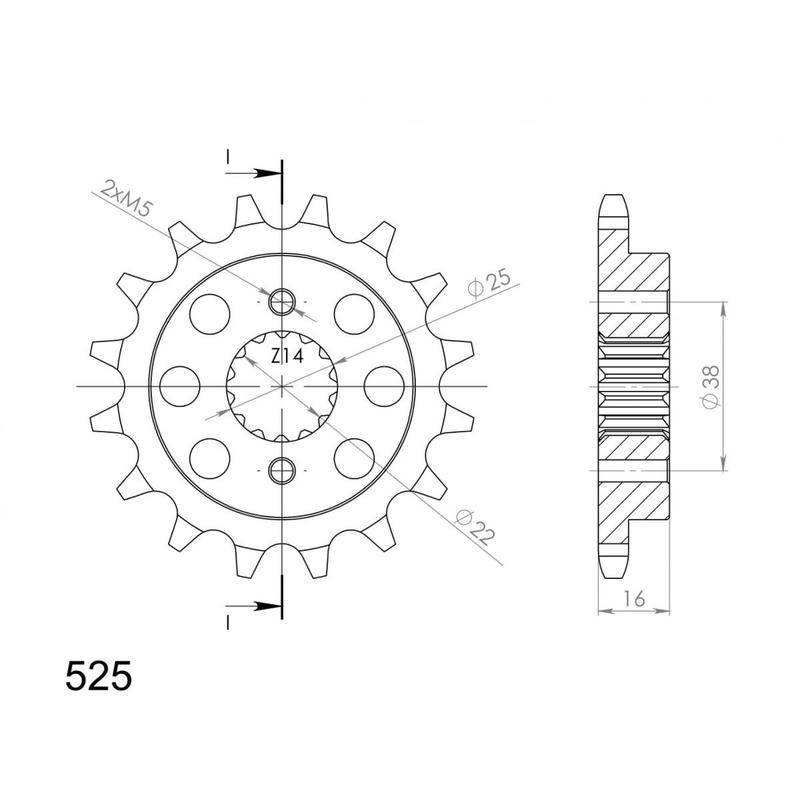 Ritzel SUPERSPROX 15T, 525