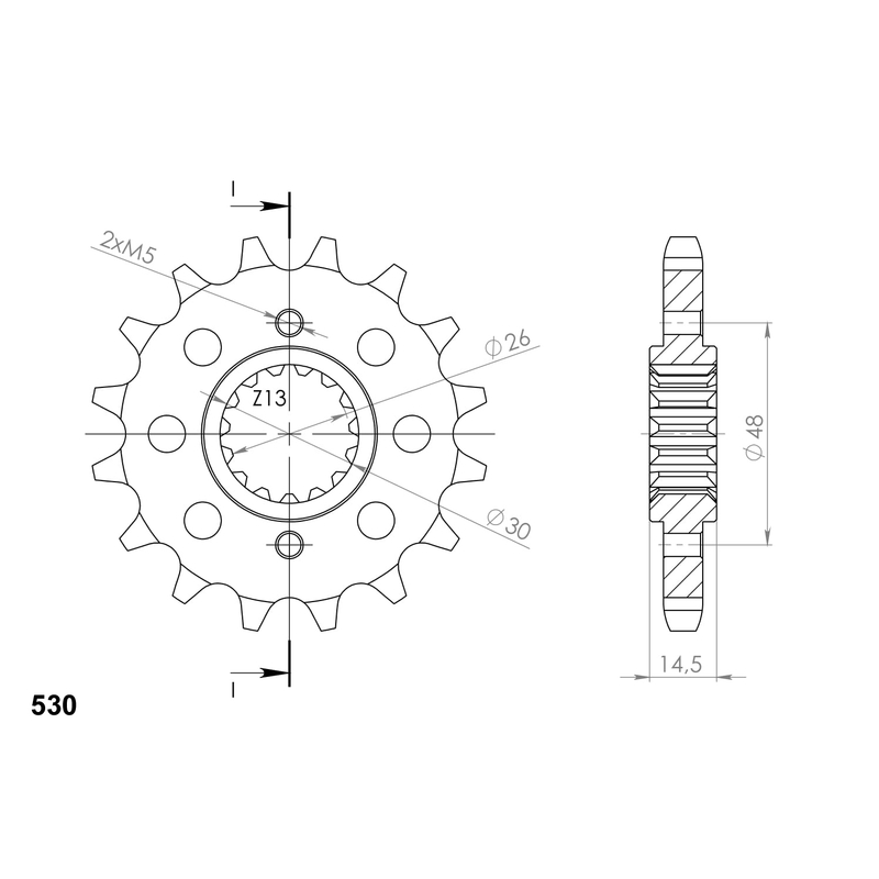 Ritzel SUPERSPROX 16T, 530