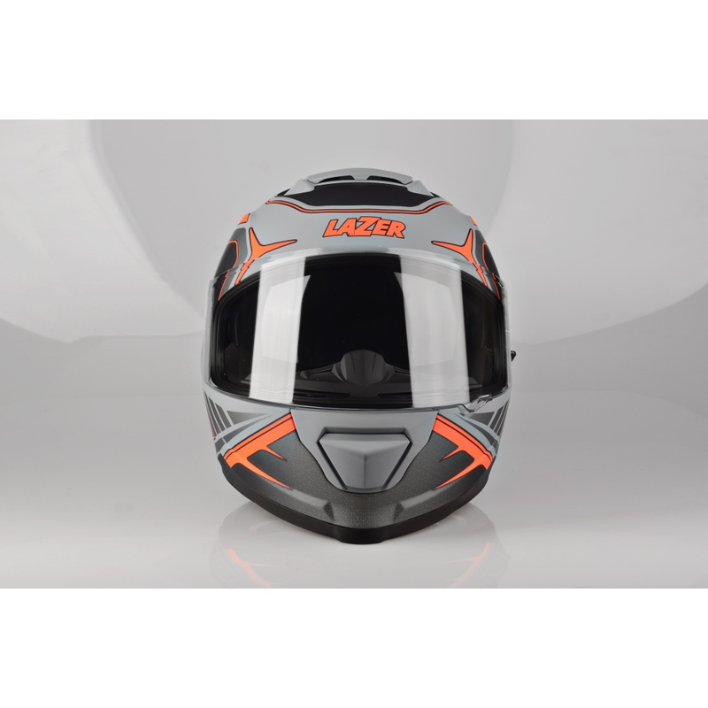 Integral Motorradhelm Lazer Rafale Hexa grau-orange Ausverkauf