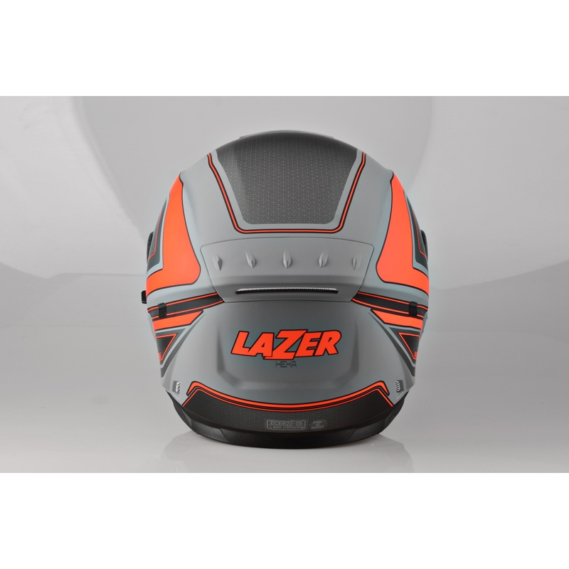 Integral Motorradhelm Lazer Rafale Hexa grau-orange Ausverkauf