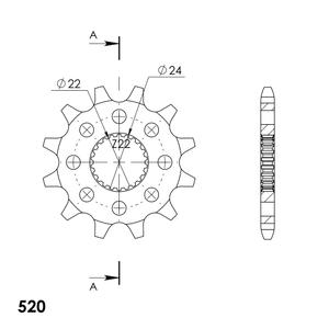 Ritzel SUPERSPROX CST-394:12 12T, 520