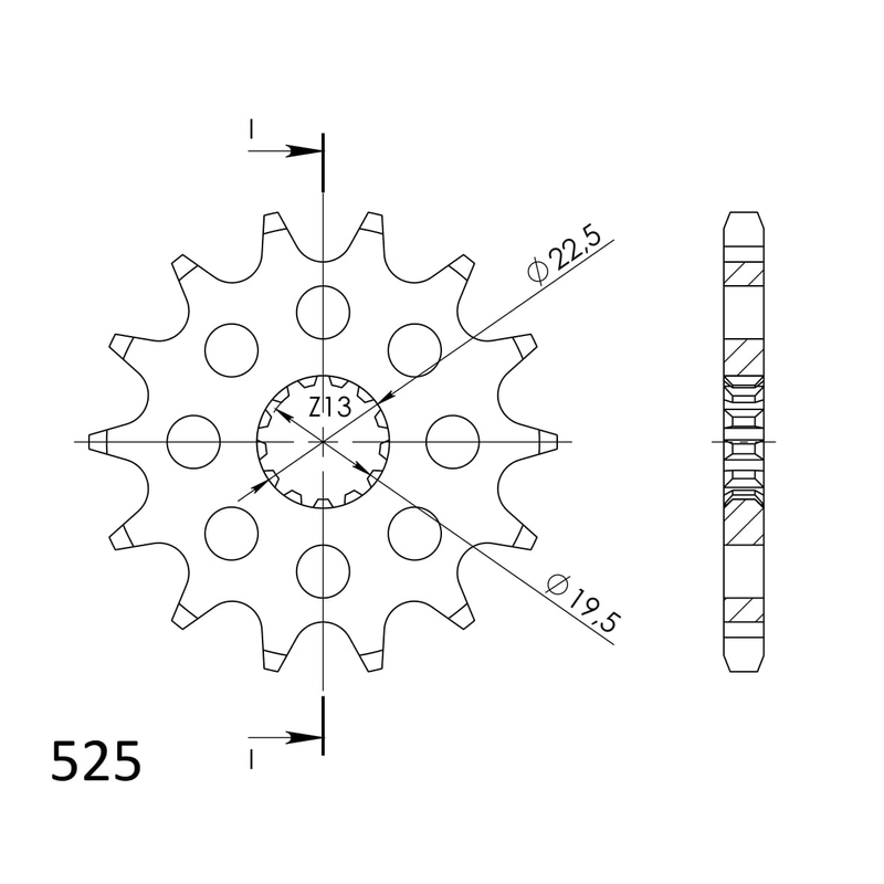 Ritzel SUPERSPROX 15T, 525