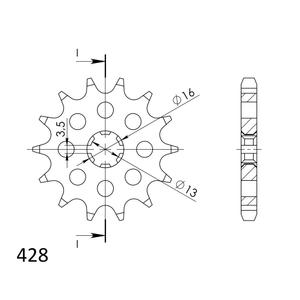 Ritzel SUPERSPROX CST-542:13 13T, 428