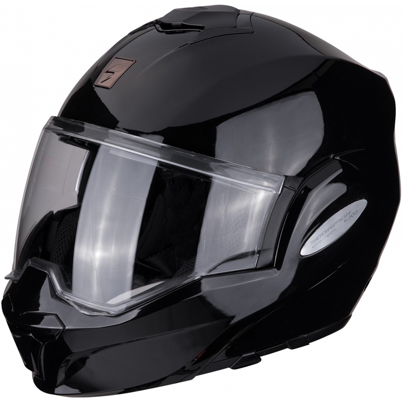 Scorpion EXO-TECH schwarz glänzender Kipphelm