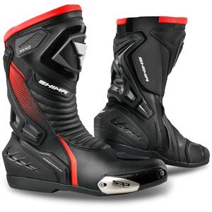 Shima RSX-6 Motorradstiefel schwarz-neonrot