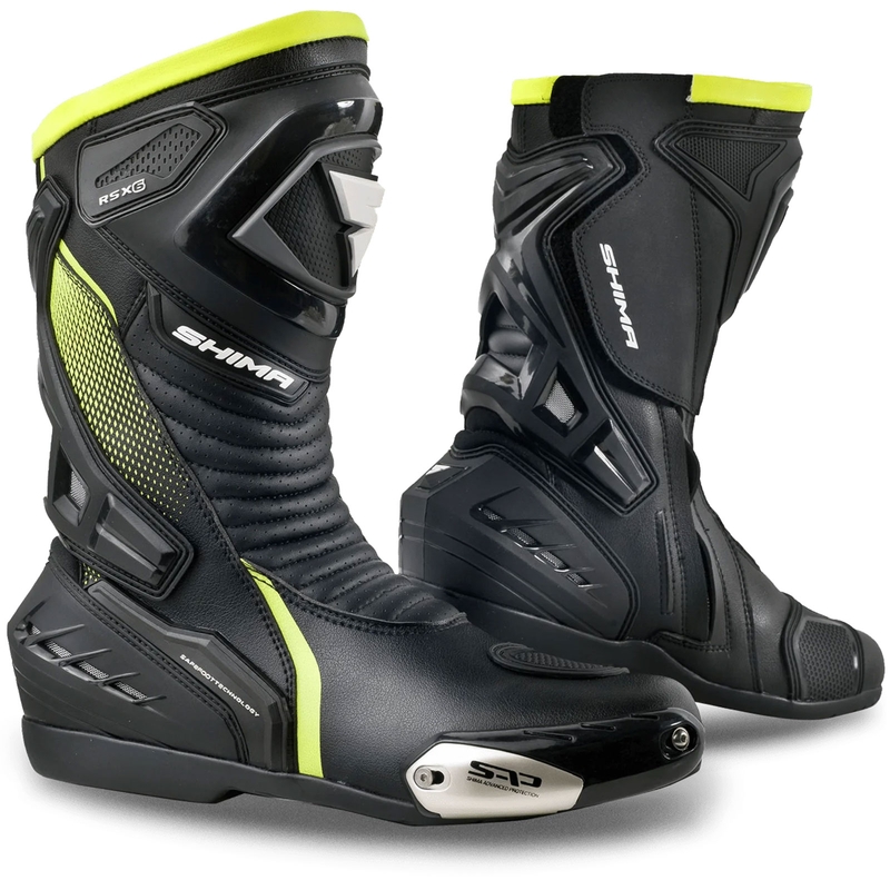 Shima RSX-6 Motorradstiefel neongelb