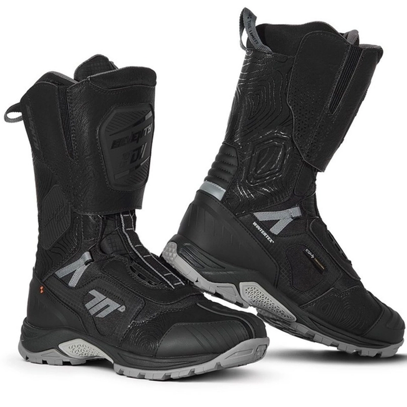 Motorradstiefel SEVENTY DEGREES SD-BA6 Stelvio High schwarz-grau