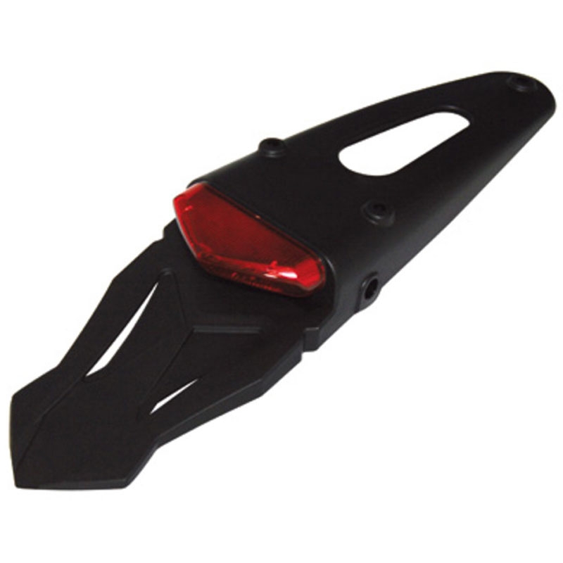 Highsider Smart LED Motorrad Rücklicht mit Kunststoffrahmen, schwarz-rot