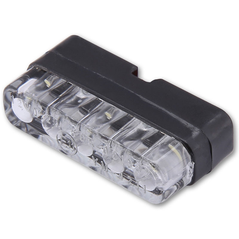 Kennzeichenbeleuchtung Highsider Smart Mini LED Dioden schwarz-klar