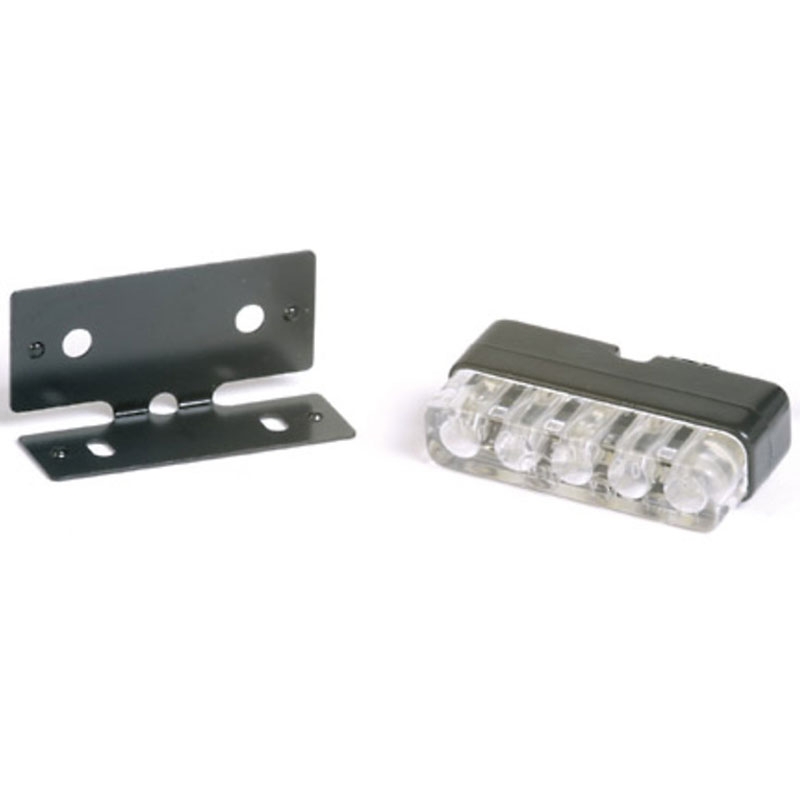 Kennzeichenbeleuchtung Highsider Smart Mini LED Dioden schwarz-klar