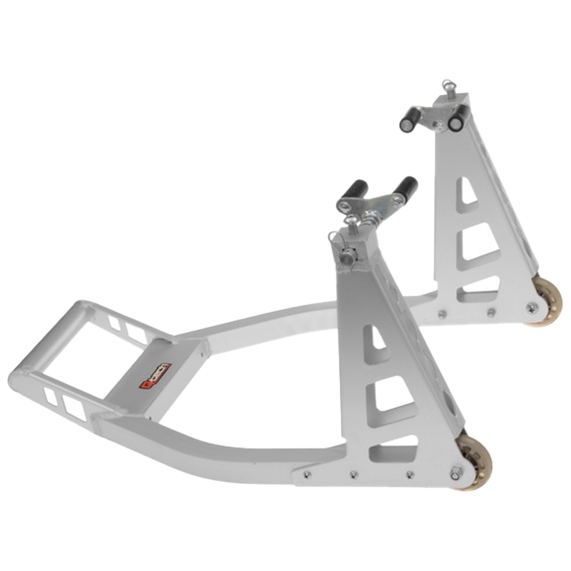 Motorradständer Q-TECH vorne Aluminium silber